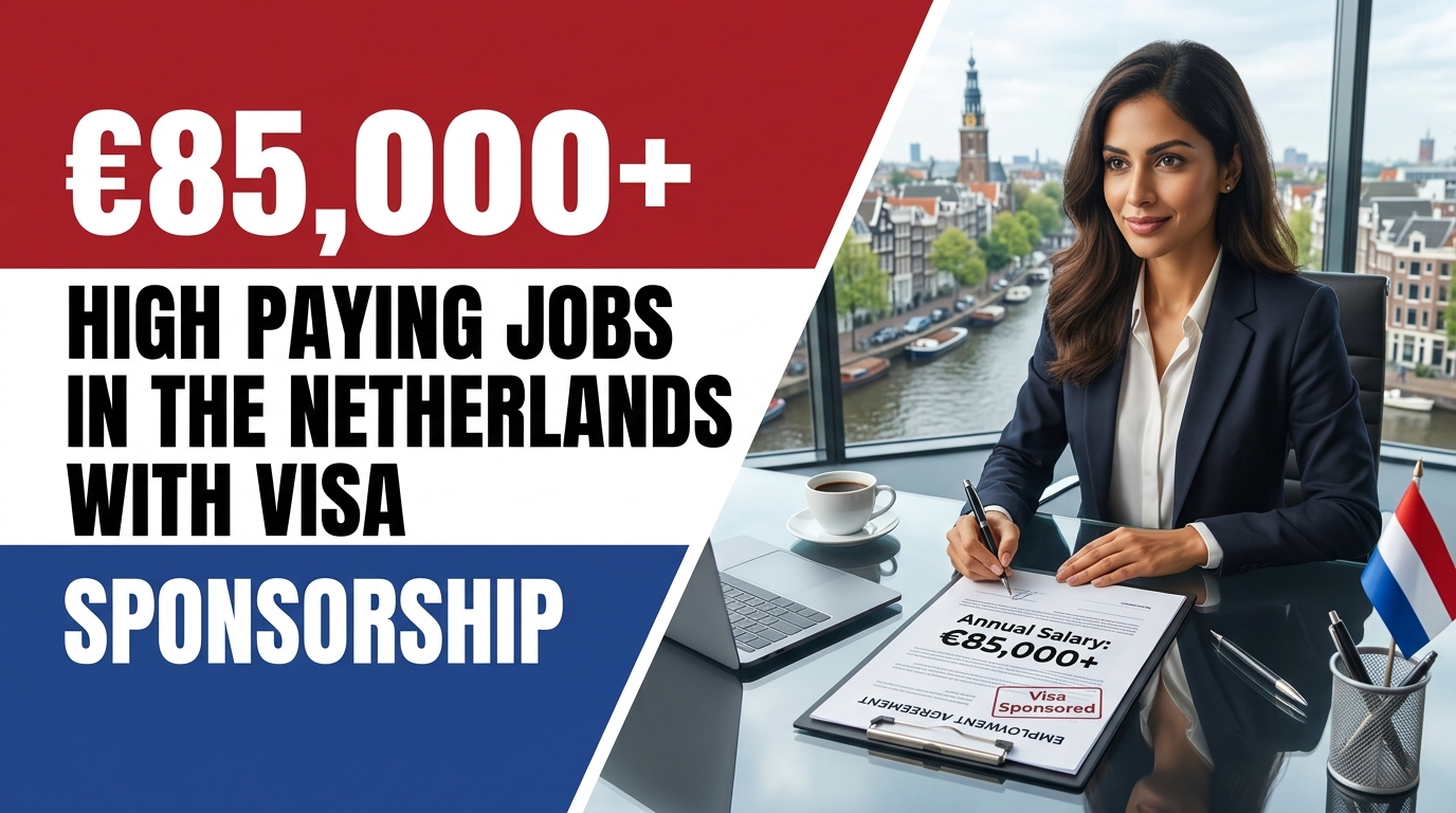 €85,000+ High Paying Jobs in the Netherlands with Visa Sponsorship