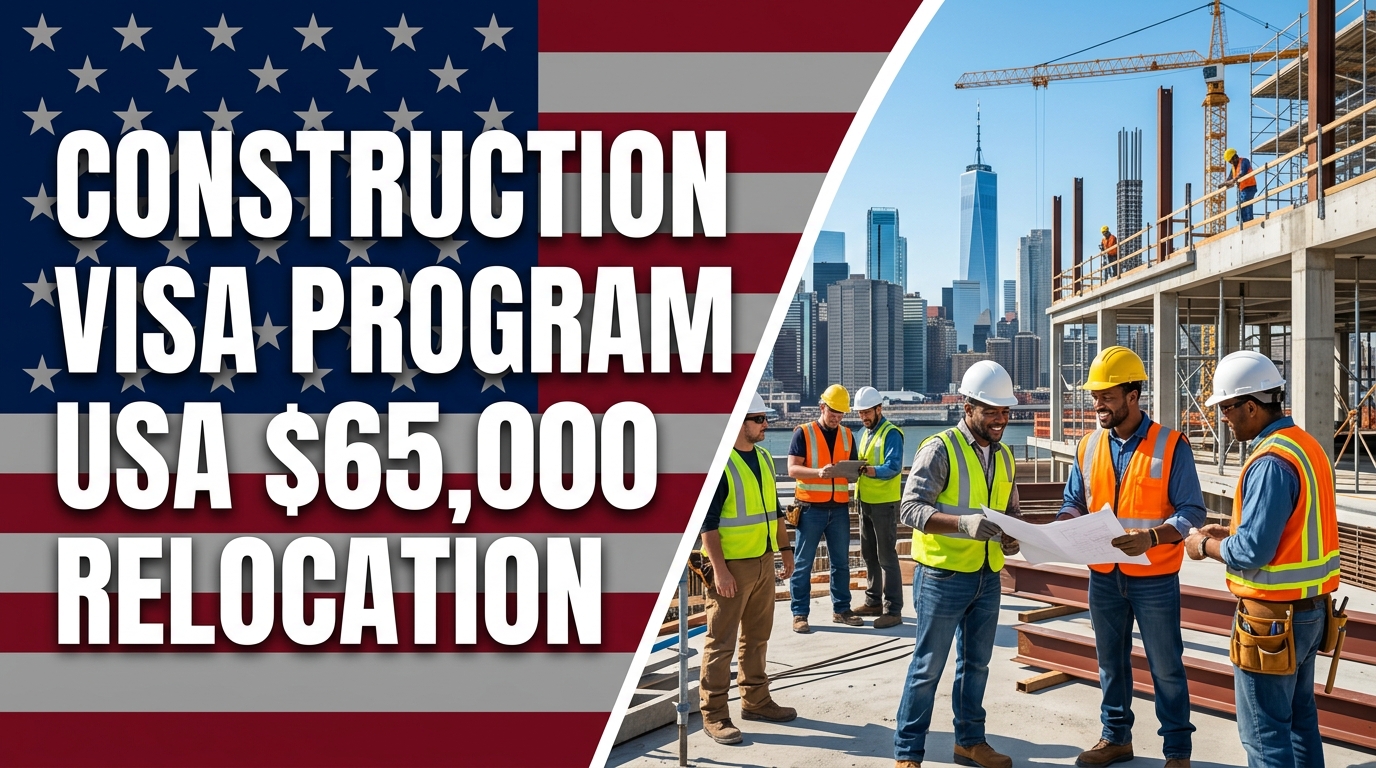 Get Paid $65,000+ to Relocate to the USA via Construction Visa Programs